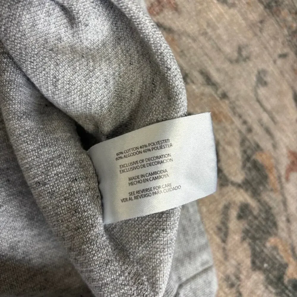 Banana Republic Men's Thermal Gray Shirt Large Basic Neutral Knit